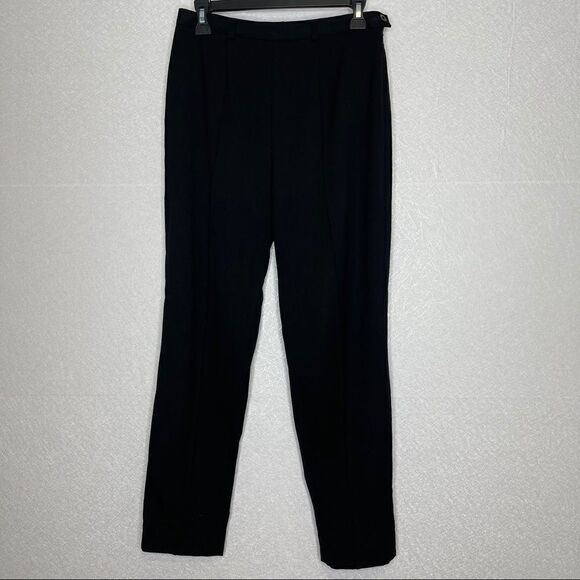 𝅺ESCADA High Waist Vintage Wool Trousers Black 38 - Picture 1 of 8